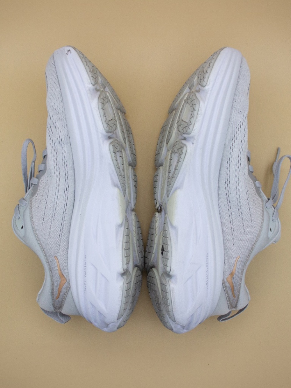 Hoka One One Bondi 8 Harbor Mist Grey Athletic Shoes Women's Size 10 - Picture 6 of 8